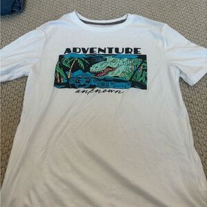 White Adventure Graphic T-Shirt